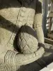 Product image 3 of the product “Sitting Tri Murti with 3 heads, 147cm Height, Natural ”